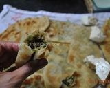A picture of step 11 of Stuffed Flat Naan Bread (Kelane/Bolani)نان کلانه.