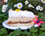 Foto del paso 8 de la receta: Tarta de dulce de leche, pastelera y merengue🌺