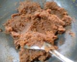 A picture of step 4 of Khajoor coconut peda.