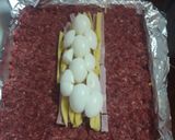 Foto del paso 3 de la receta: Pan de carne con jamón, queso y huevo