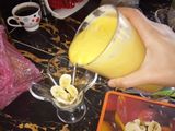 تحلية الموز والكراميل
