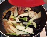 A picture of step 7 of Behari Style Bengan Aloo.