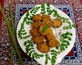 A picture of step 4 of Drumstick flower snack.