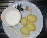 A picture of step 1 of Potato rosemary soup.