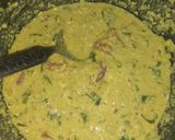 A picture of step 3 of Oats chilla.