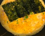 A picture of step 3 of Tamagoyaki (Japanese Rolled Omelette).