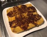 Une image de l'étape 7 de Gâteau de polenta aux cèpes, bœuf, tomate et champignons de paris.