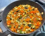 Une image de l'étape 16 de Curry de légumes sautés au gingembre et coriandre.