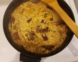 A picture of step 4 of Brinjal Biriyani.