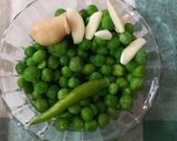 A picture of step 1 of Peas patties.