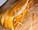 Une image de l'étape 6 de Chausson chorizo & mozzarella façon calzone.