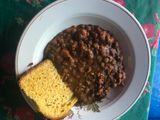 Guiso de lentejas con morcilla y chorizo colorado 😋🥳🥳😋😋😋🫕🥄