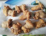 A picture of step 4 of Fried Hake Roe.