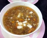 A picture of step 8 of Veg Manchow Soup.