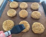 Foto del passaggio 4 della ricetta Burger di lenticchie al forno