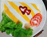 Hình bước làm 3 của món Ăn sáng với trứng cuộn cơm