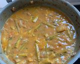 A picture of step 6 of Drumstick potato curry.