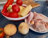 Lecsós csirke recept fázis 1 fotója