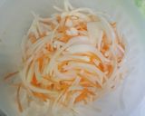 Hình bước làm 1 của món Nộm gà xé phay