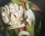 Hình bước làm 4 của món Mực xào dưa cà