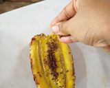 A picture of step 4 of Fried Banana with cheese & Chocolate.