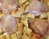 A picture of step 2 of Blood Orange and chorizo chicken.