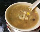 A picture of step 6 of Burnt garlic chicken noodle soup.