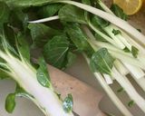 A picture of step 1 of Spicy bok choy.