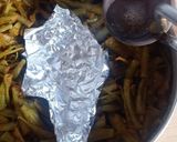 A picture of step 5 of Smoky gavar fali.
