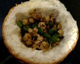 A picture of step 3 of Cheesy Egg with Baked Bread Bowl.