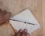 A picture of step 3 of Vegetable curd sandwich.