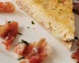 A picture of step 8 of Quiche with Jamón Ibérico and Manchego Cheese.