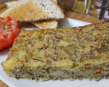 Foto del paso 6 de la receta: Pastel salado de verduras variadas (Drob de verdețuri variate)
