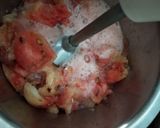 A picture of step 1 of Watermelon mint juice.