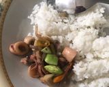 Foto langkah ke 4 dari resep Baby cumi pedas asin + pete.