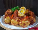 Foto langkah ke 6 dari resep Rendang Telur Tahu Khas Minang.