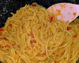 Gambar langkah 3 resipi Creamy Egg Tomato Pasta.