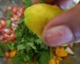 A picture of step 3 of Kesar mango salsa.