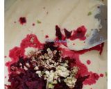 A picture of step 1 of Beetroot dhokla in idli moulds.