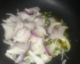 A picture of step 3 of Jackfruit dry veg.