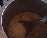A picture of step 3 of Nariyal mysori pak.