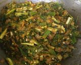 A picture of step 3 of Methi bhindi ki sabji.