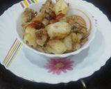 A picture of step 4 of Falahari Aloo.