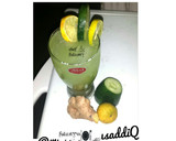 A picture of step 2 of Ginger,cucumber and lemon juice.