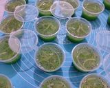 Foto langkah ke 5 dari resep Puding Buah Kaca Melon.