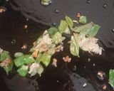 A picture of step 5 of Rava upma.