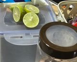 A picture of step 1 of Bangla’r Doi aar Lebu’r Ghol or Plain Yoghurt Lassi- Bong Style.
