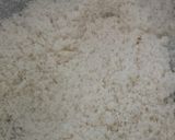A picture of step 1 of Sooji coconut ladoo.