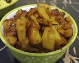 A picture of step 7 of Roasted Potato Poriyal.