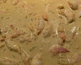 A picture of step 4 of Shrimp Curry.